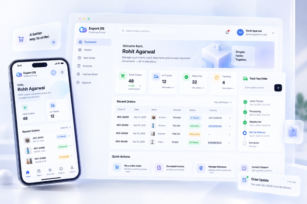 Export OS Customer Self-Service Portal